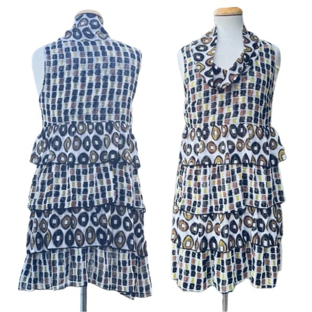 HETEROCLITE tiered mini dress|large